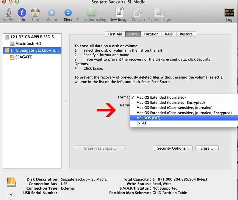 reformat my seagate external hard drive for mac